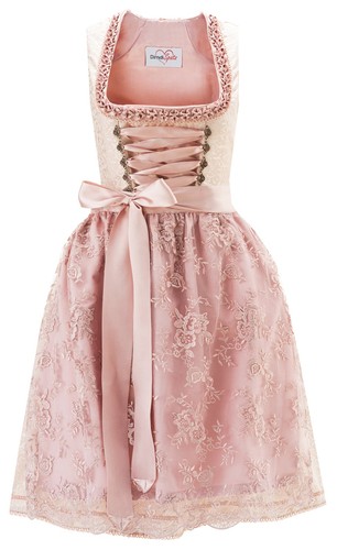 Midi dirndl damen rosa - dirndl,