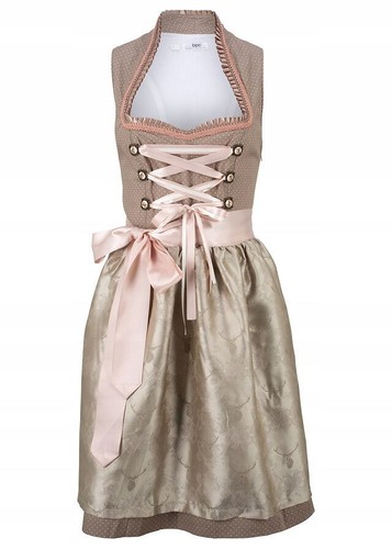 Dirndl mit jacquard - mit, jacquard-schürze