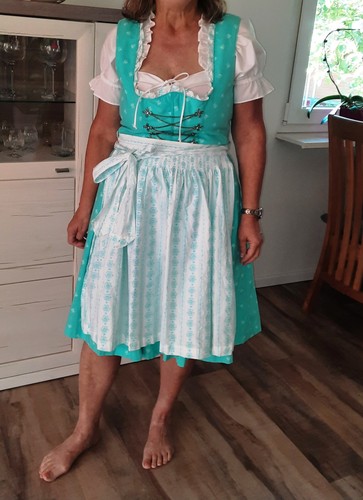Dirndl 40 türkisblau - 38/40,