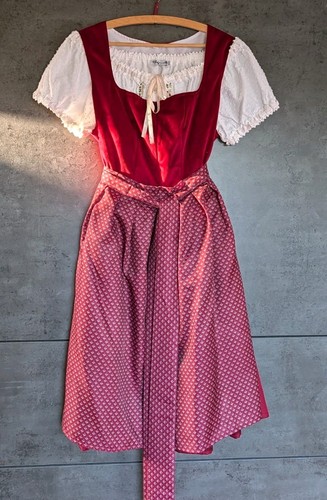 Retro dirndl m weinrot - dirndl,