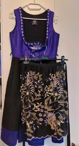 Dirndl schwarz lila - dirndl,