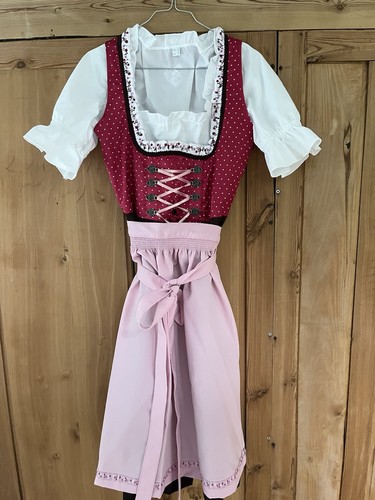 Dirndl braun pink - 38, braun/pink