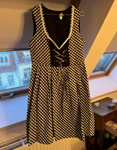 Damen dirndl schwarz weiß - damen-dirndl, schwarz-weiß