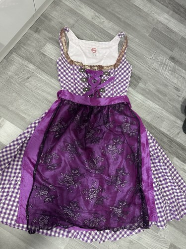 Damen dirndl lila weiß - damen, lila/weiß